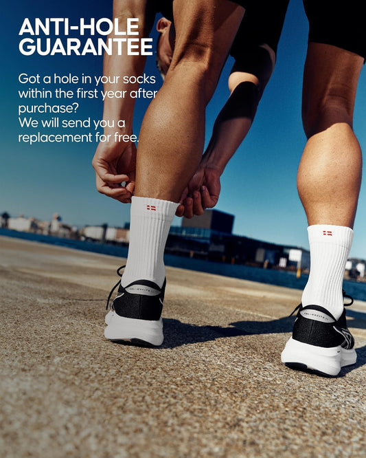 Ultra-Comfort Crew Running Socks, Performance Socks, Men & Women - 3 or 5 Pack